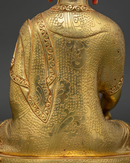 Shakyamuni Buddha Statue | Traditional Himalayan Sculpture