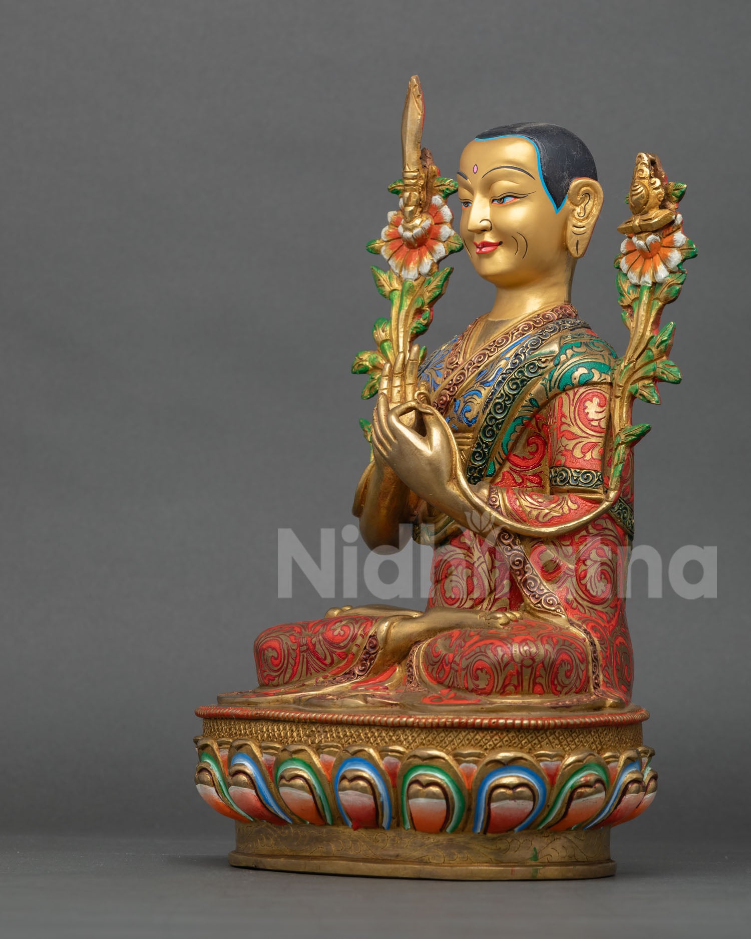 Lama Tsongkhapa Statue Set – Authentic Tibetan Art