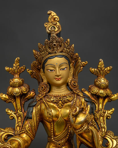 Green Tara Statue