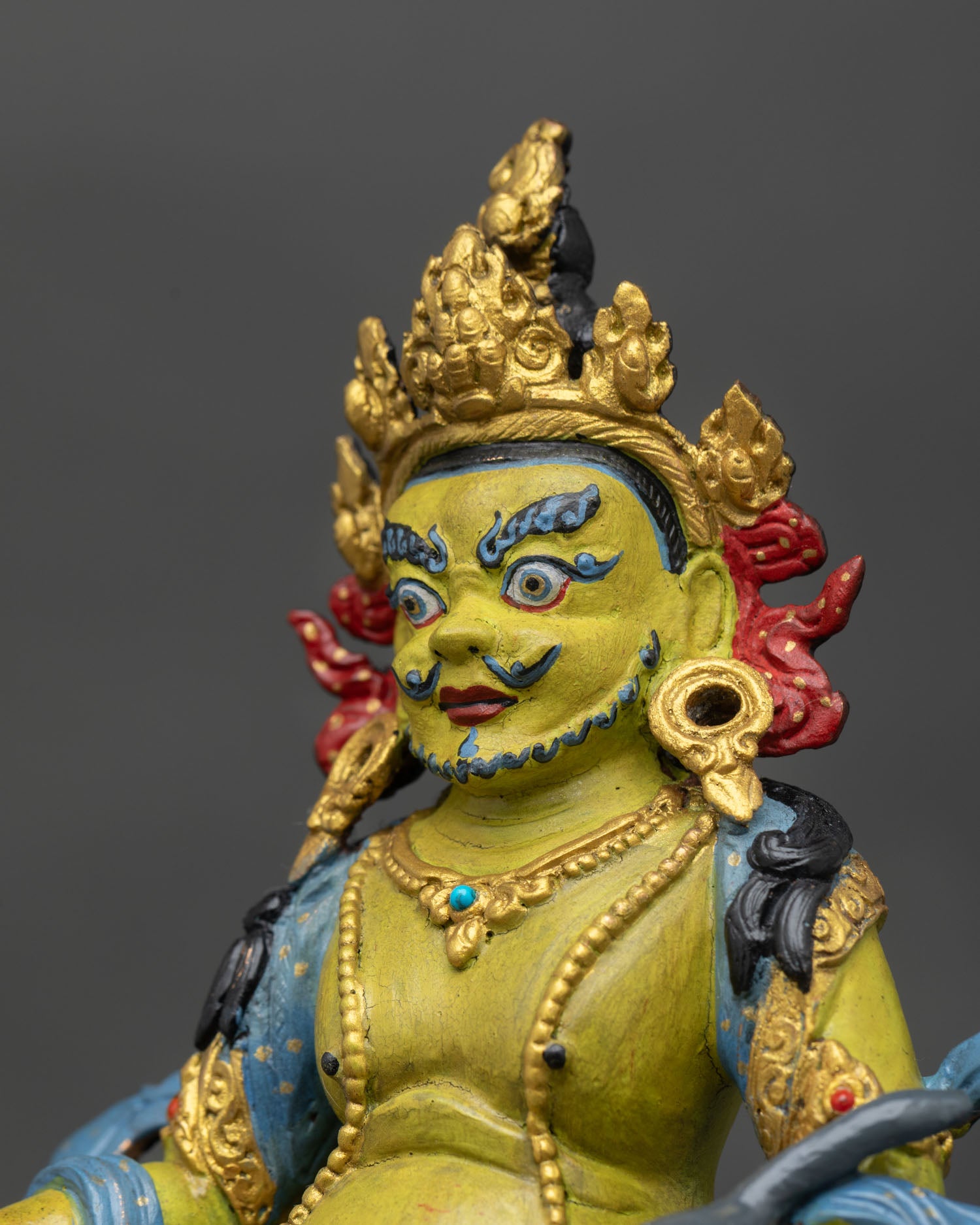 Dzambhala Sculpture for Sacred Home Decor