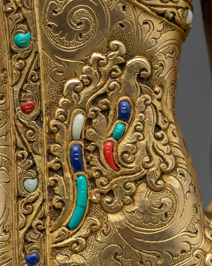 Tibetan Shakyamuni Buddha Statue | Traditional Himalayan Art from Nepal