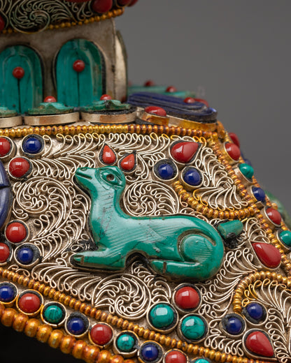 Copper Tibetan Kapala | Skull Cup for Vajrayana Buddhist Ceremonies