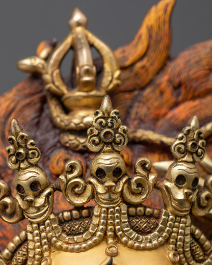 Premium Six-Armed Mahakala Statue | Fierce Guardian of Dharma Mahakala