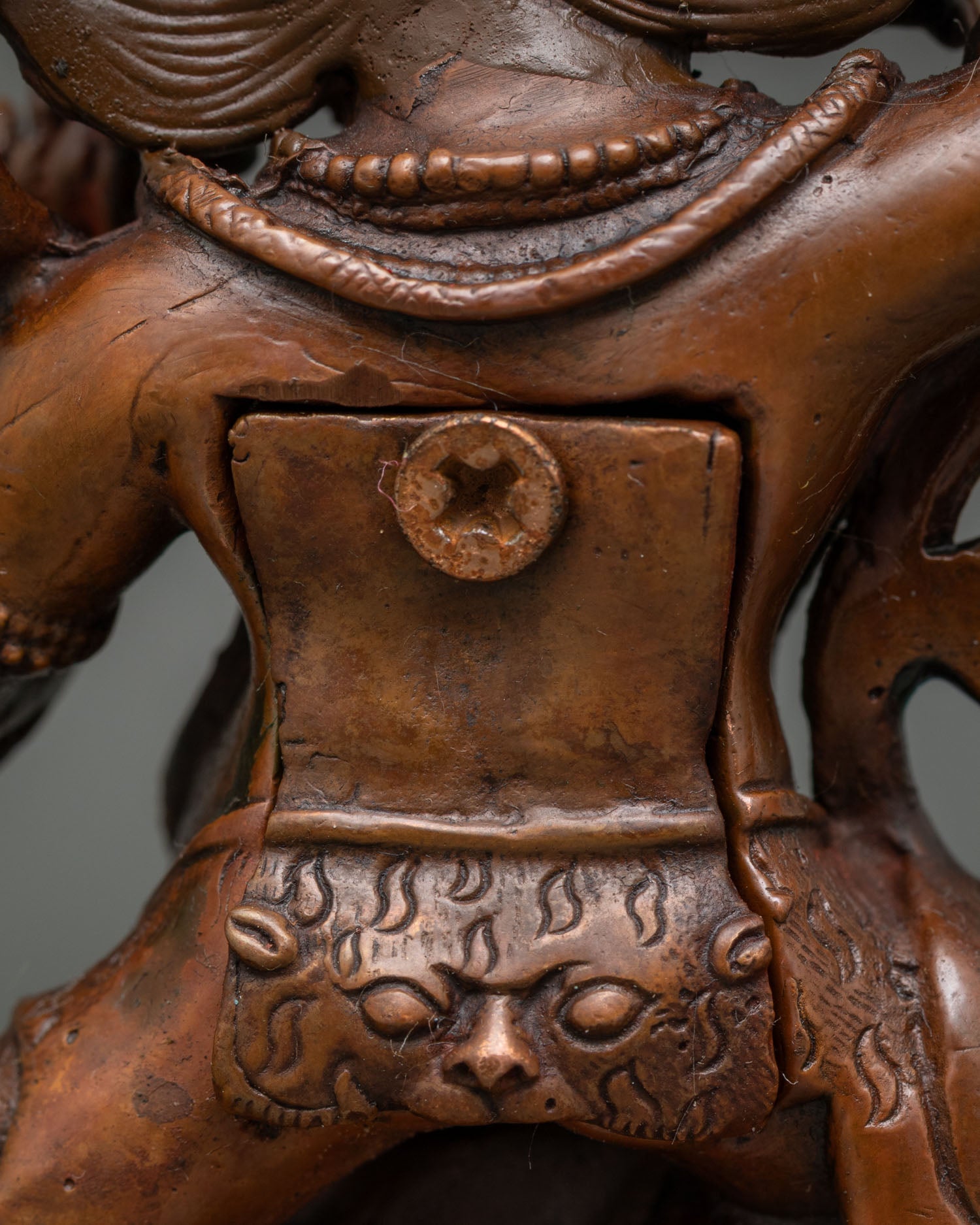 Oxidized Vajrapani Statue | Symbol of Enlightment