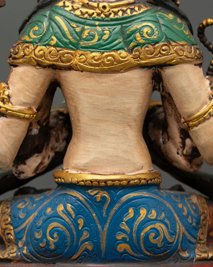 Mini Chenrezig Copper Statue | Bodhisattva of Mercy
