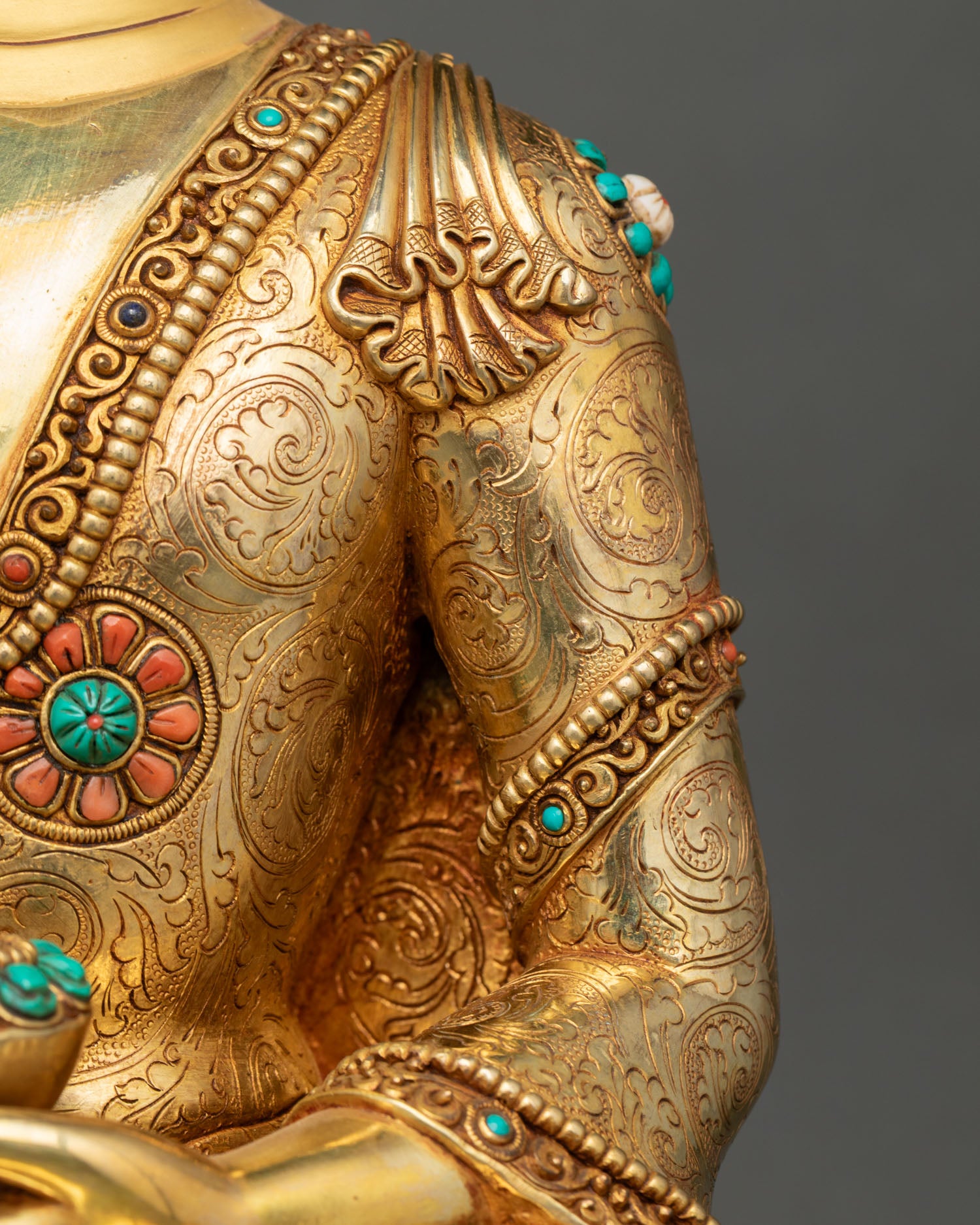 Buddha Shakyamuni Statue | Buddhist Meditation Art from Nepal