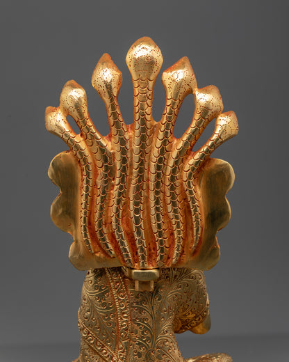 Handcrafted Copper Nagarjuna Statue | Mahasiddha Buddha from Nepal