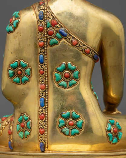 Shakyamuni Buddha Statue from Nepal | Peaceful Meditation Sculpture