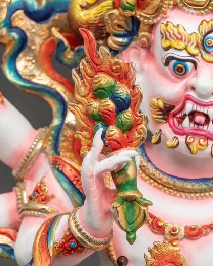 Sacred Shadbhuja Sita Mahakala Statue | Nepalese Buddhist Art