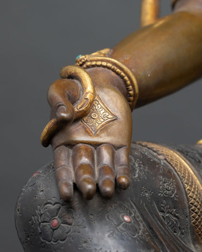 Green Tara Statue for Sale – Copper & Gold Buddhist Artwork