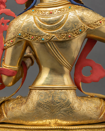 Manjushree Statue | Handcrafted Buddhist Wisdom Deity Sculpture
