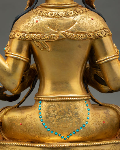 Four-Armed Chenrezig Statue – Embody Infinite Compassion