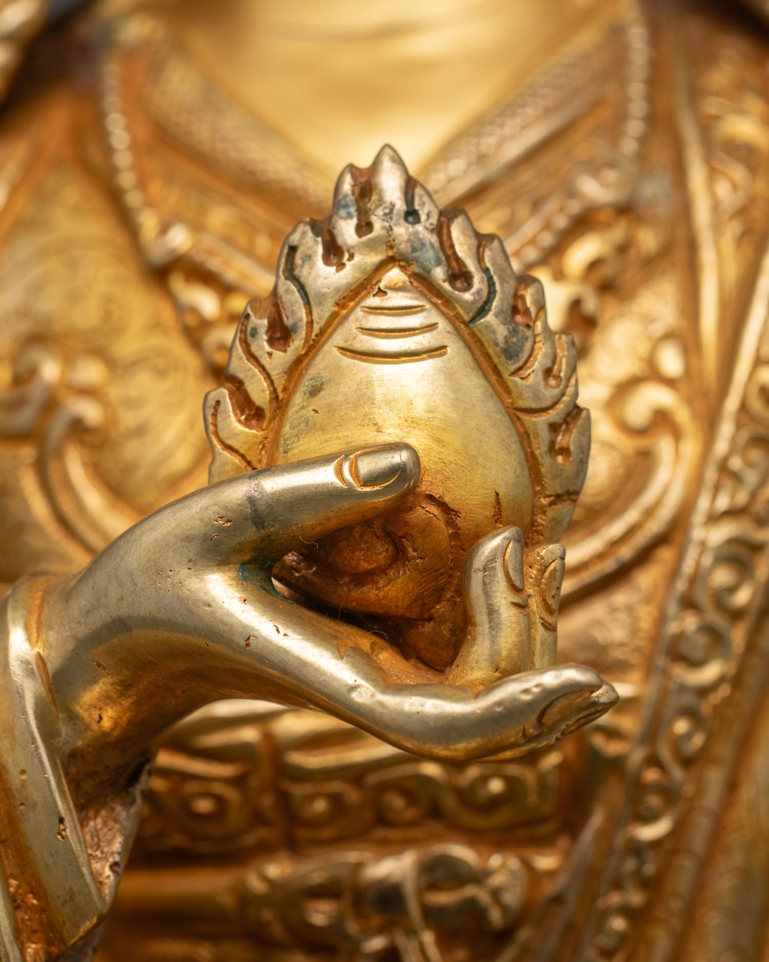 Wealth Manifestating Guru Norlha Statue | Handmade in Nepal