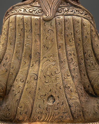 Tsokye Dorje Statue – Pure Copper Handmade Tibetan Sculpture