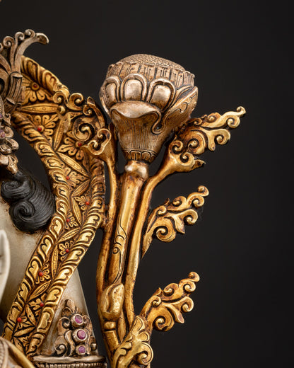 White Tara Statue | Buddhist Art of Compassion and Longevity