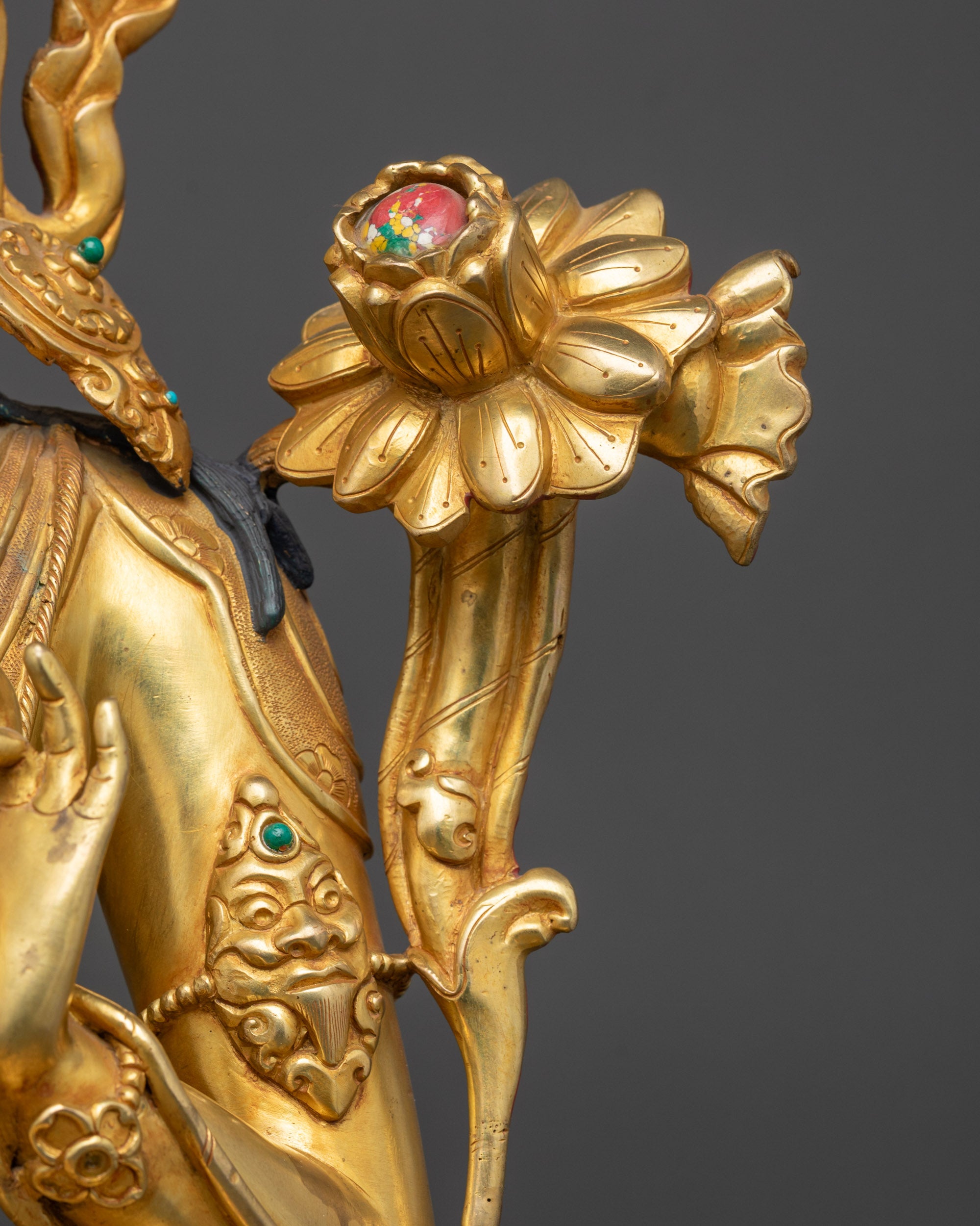 Divine Green Tara Sculpture | Artisan-Crafted Premium Spiritual Decor