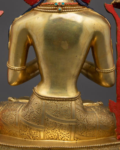 Illuminate Wisdom with Handcrafted Manjushri Statue | Nepalese Artwork