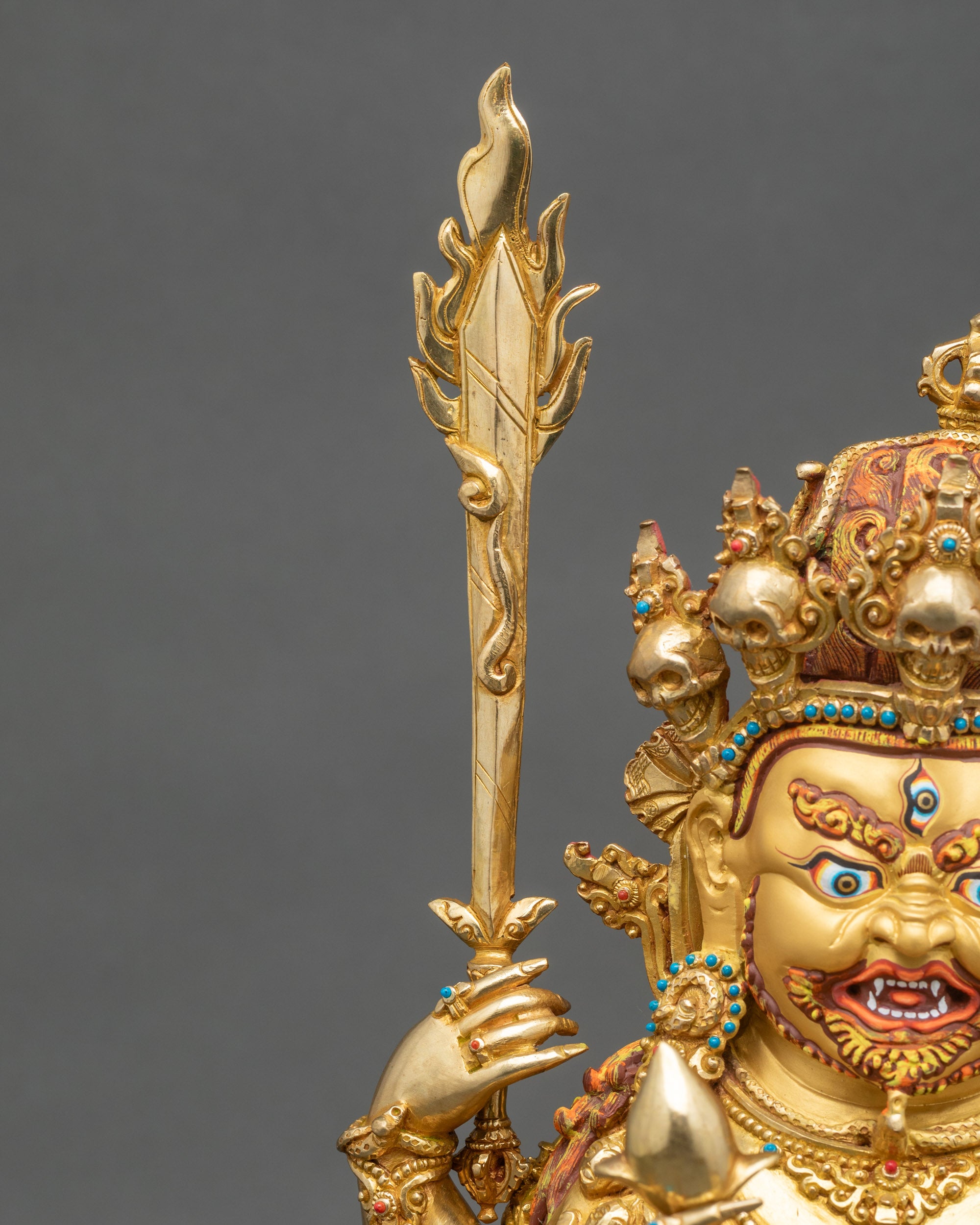 Buddhist Hayagriva Statue | Handmade Copper Art from Nepal