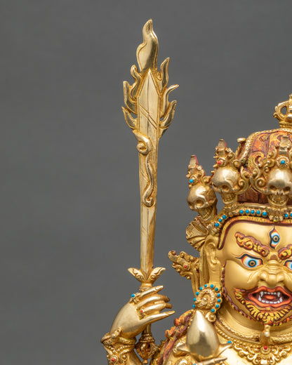Buddhist Hayagriva Statue | Handmade Copper Art from Nepal