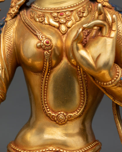 Green Tara Statue | Tibetan Deity of Swift Compassion