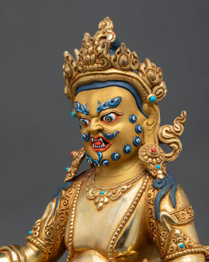 Dzambhala Statue | 24K Gold-Gilded Buddhist Sacred Art