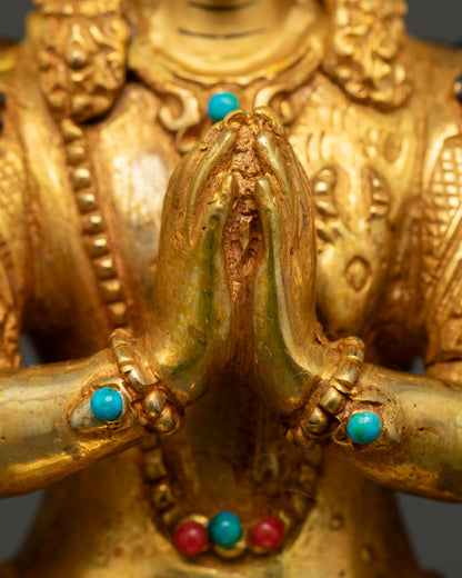 1000 Armed Chenrezig Statue | Handmade Tibetan Art