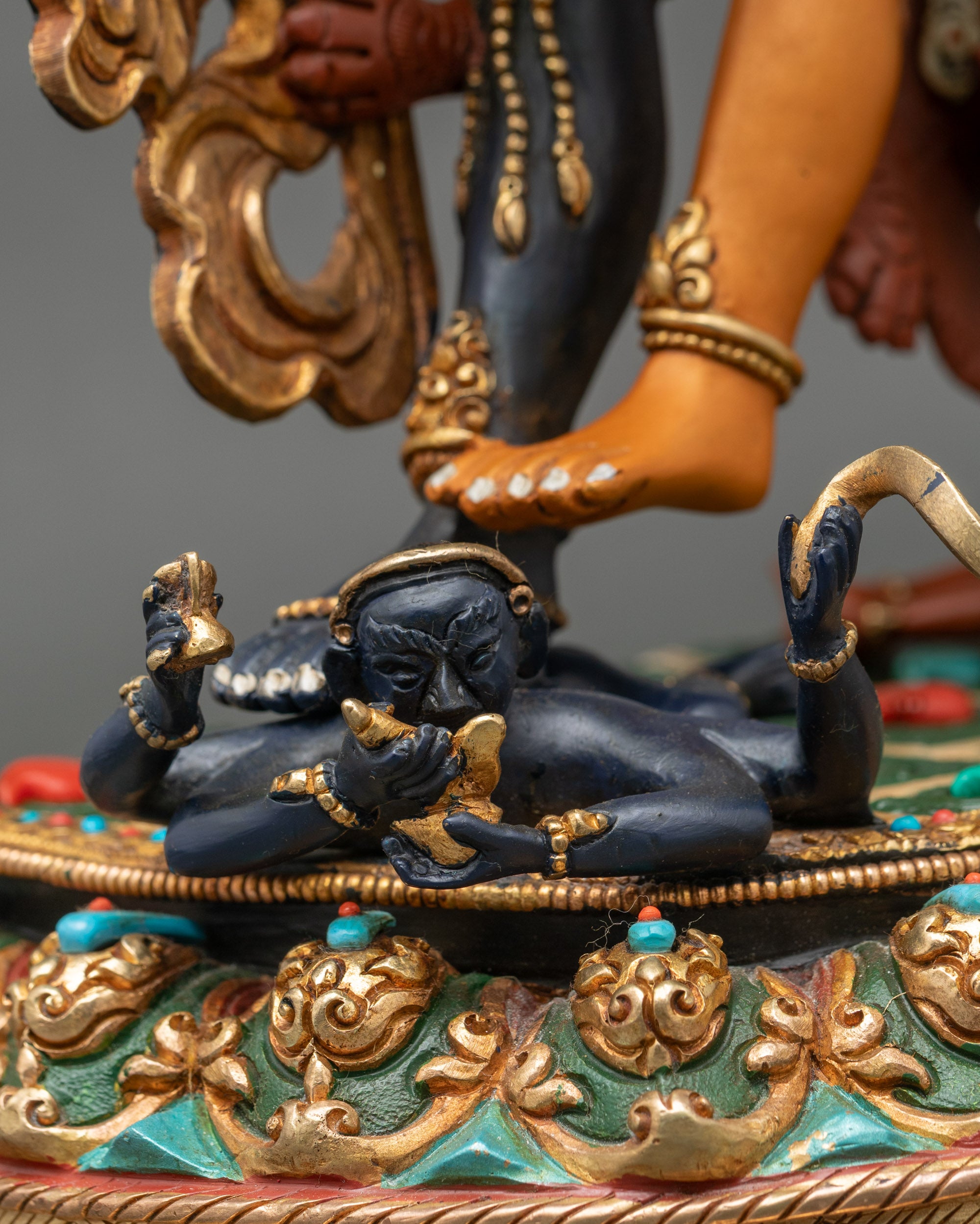 Colorful Kalachakra Statue | The Wheel of Time in Buddhism