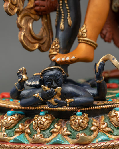 Colorful Kalachakra Statue | The Wheel of Time in Buddhism