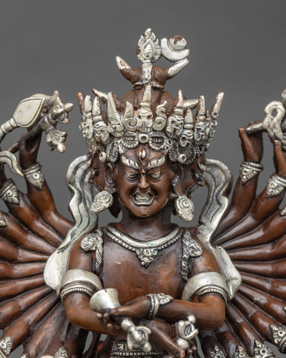 Sacred Kalachakra with Consort Statue – Lord of Time and Cosmic Energy