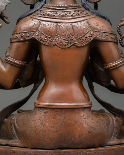 Four-Armed Chenrezig Statue | Buddhist Sculpture Nepal