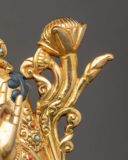 Handmade Green Tara Statue- The Mother Of Liberation