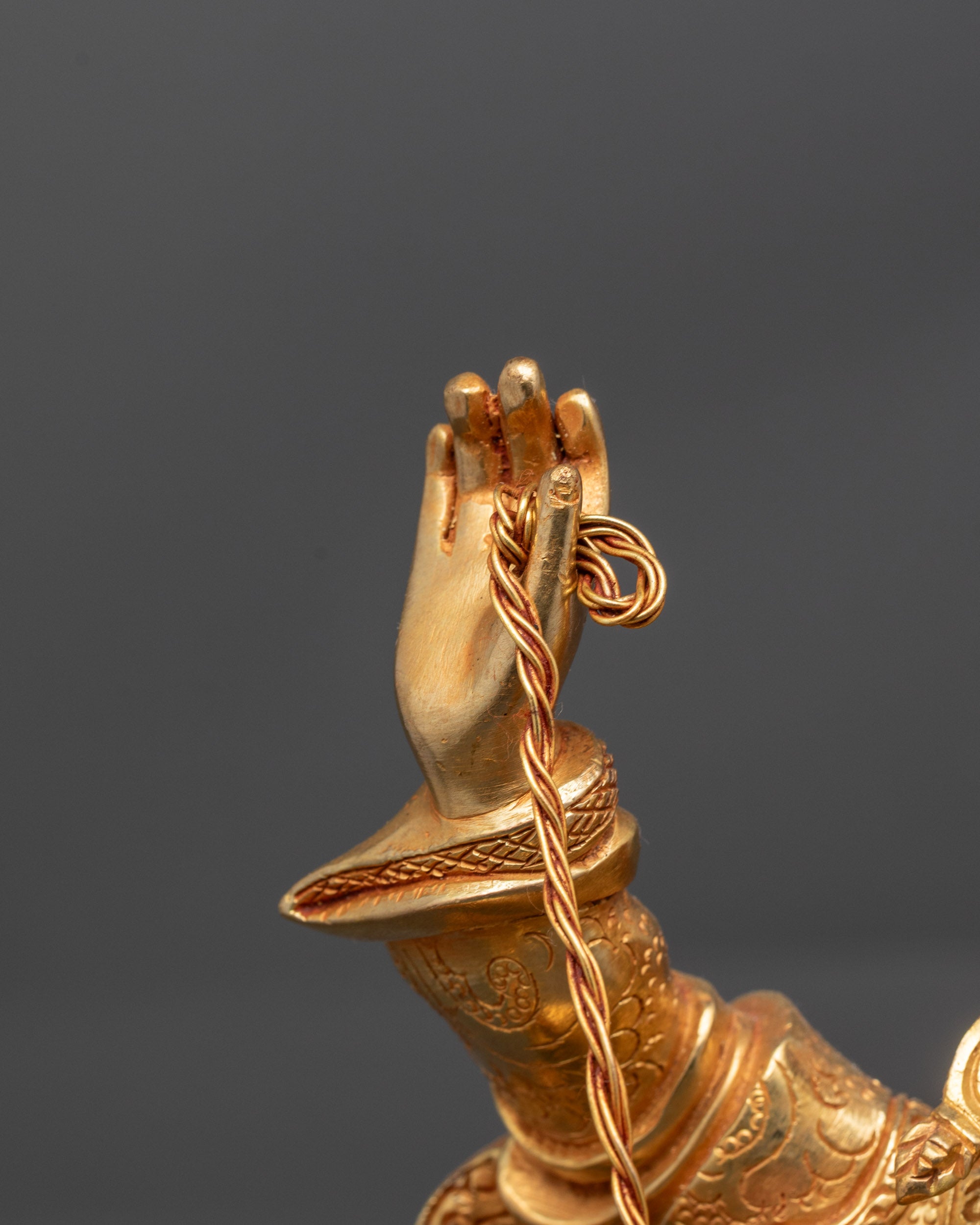 Authentic Tsengo Rolpa Chudan Statue | Himalayan Spiritual Artwork