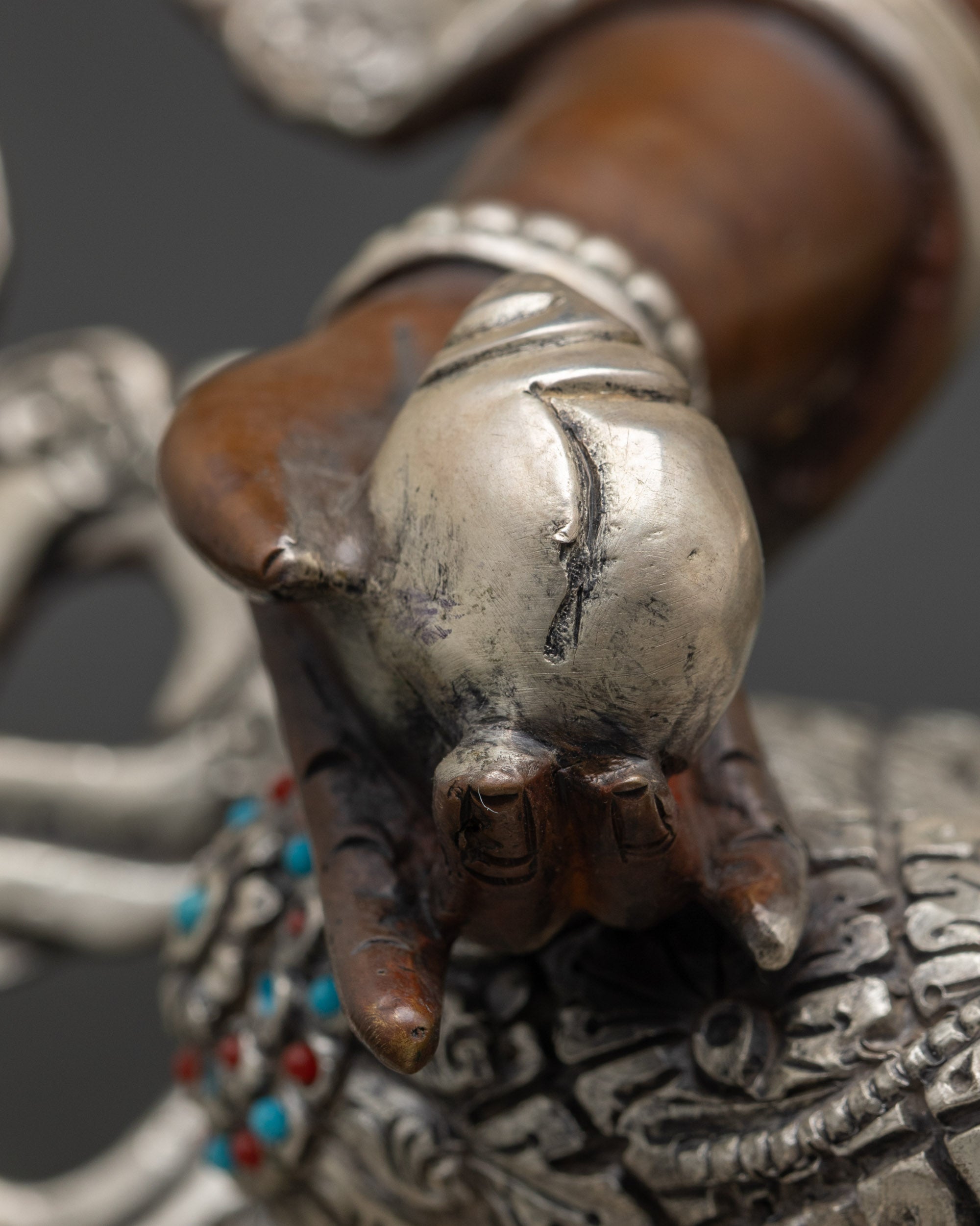 Traditional Dzambhala Wealth Deity | Handcrafted Buddhist Sculpture