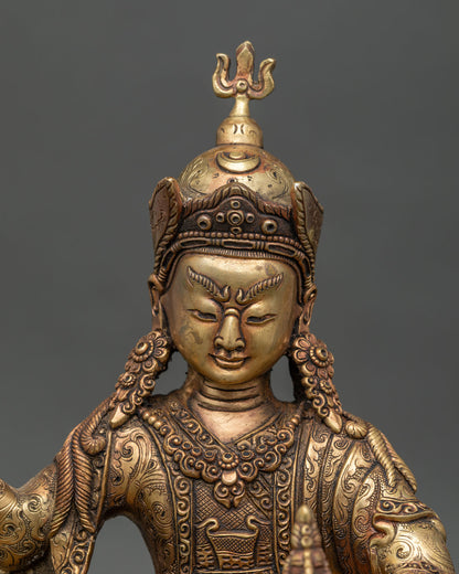 Guru Rinpoche With Consert Statue