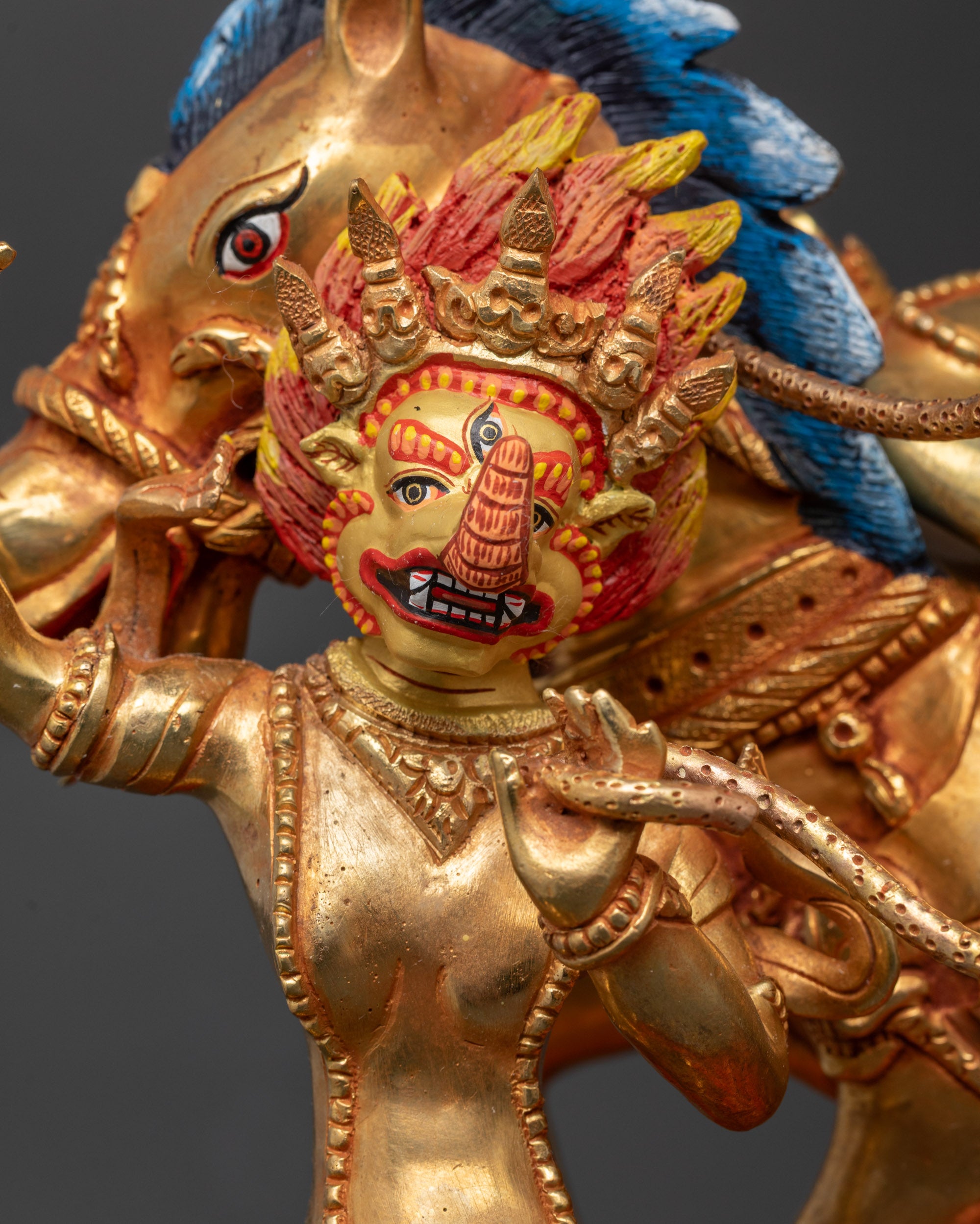 Fierce Protector Goddess Palden Lhamo Statue | Tibetan Buddhist Art