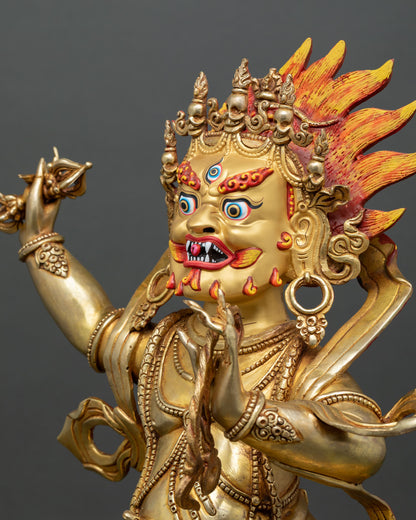 Vajrapani Statue | Wrathful Guardian of Buddhist Teachings