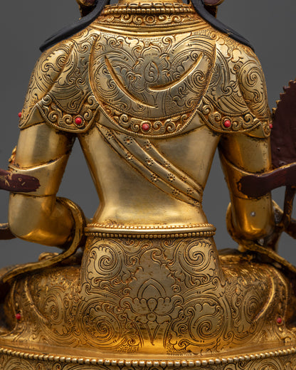 Channel Protection with Kshitigarbha Sculpture | Tibetan Buddhist Art