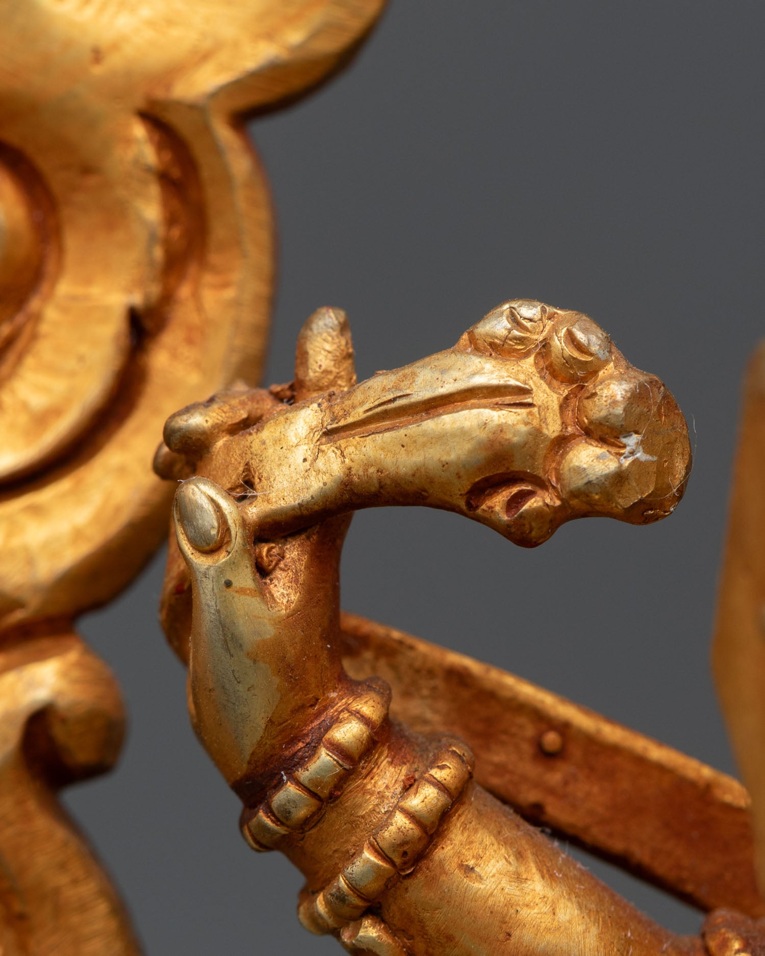 Chakrasamvara Yab-Yum Statue | Fire Gilded Buddhist Sculpture