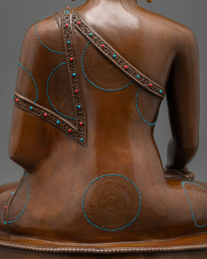 Shakyamuni Buddha Statue- 18” Tibetan Copper Meditation Sculpture