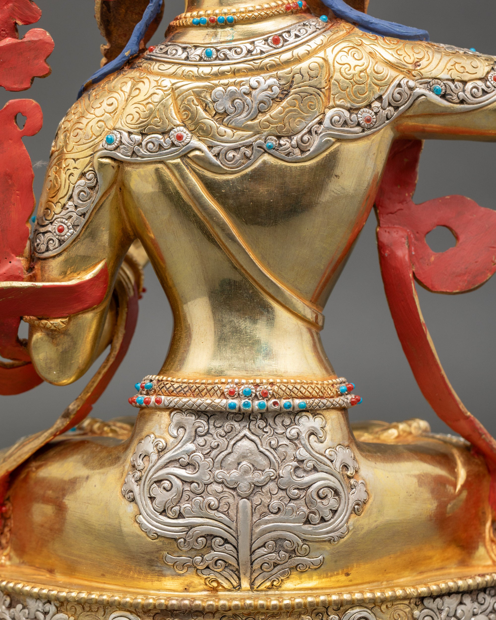 Bodhisattva Jampel Yang Figurine | Handcrafted Altar Decor from Nepal