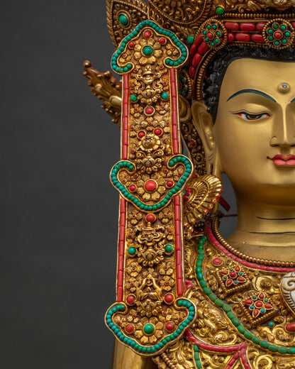 Grand Jowo Rinpoche Statue from Nepal | Vajrayana Buddhist Sculpture