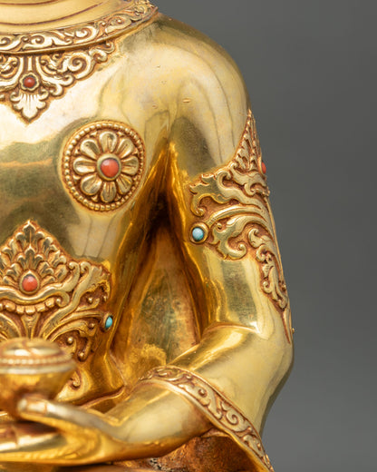 Shakyamuni Buddha Statue – Himalayan Copper Buddhist Decor
