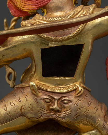 Traditional Vajrapani Statue – Exquisite Tibetan Copper Sculpture