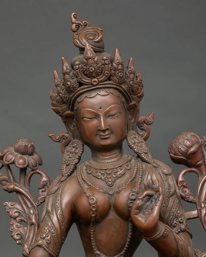 Green Tara Statue