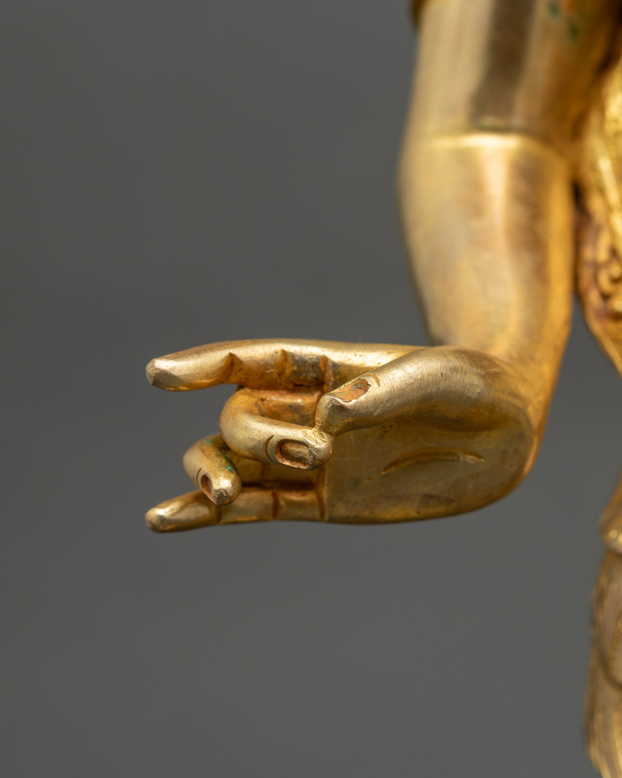 Handmade Shakyamuni Buddha with Disciples Statue | Spiritual Artwork