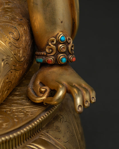 Lord Indra Buddhist Statue – Heavenly King Sculpture for Altar