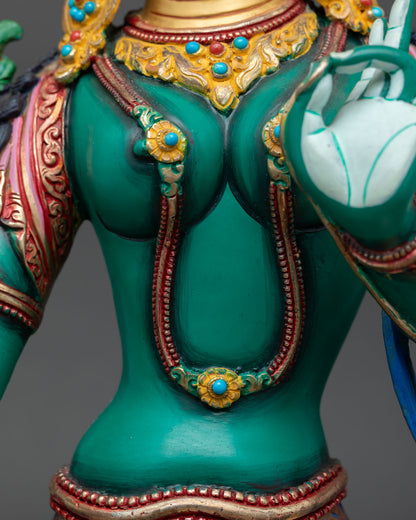 Green Tara Statue