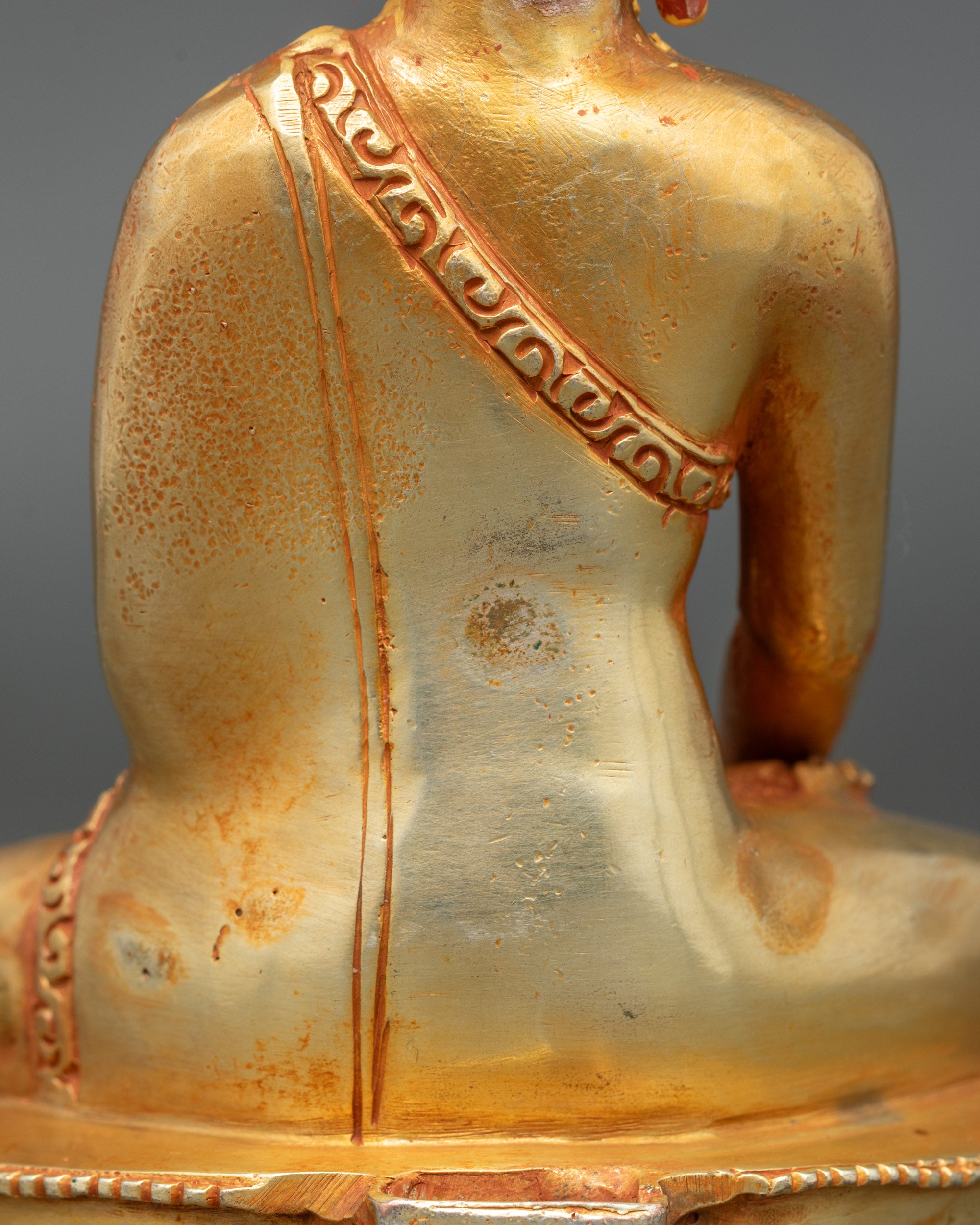 Shakyamuni Buddha Sculpture | Nepalese Copper Statue for Meditation