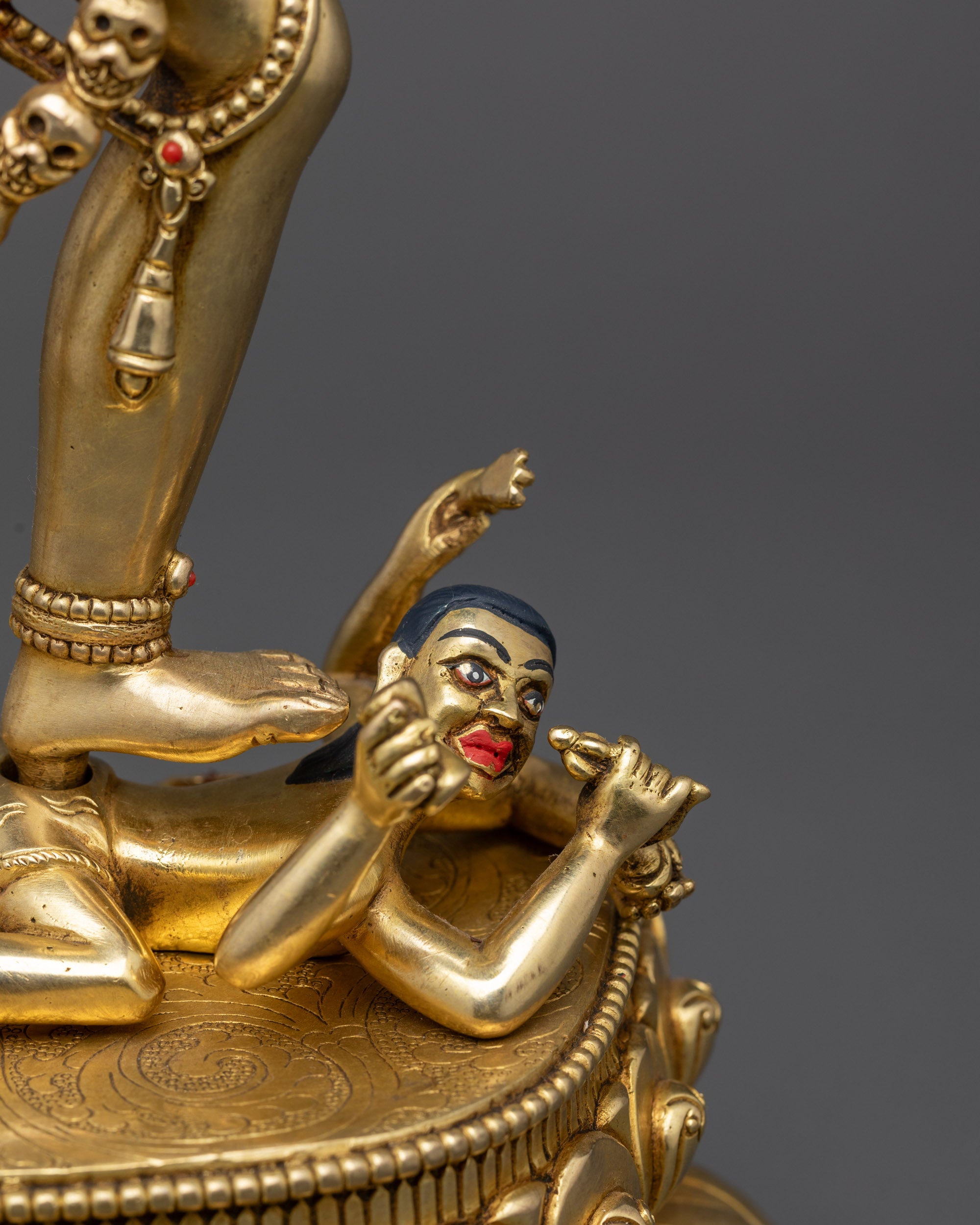 Transcendent Vajrayogini Statue | 24K Gold-Gilded Tantric Goddess