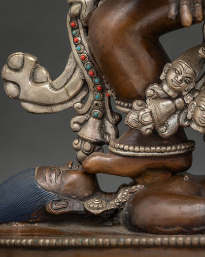 14-armed Mahakala Yab-Yum Statue | Tantric Manifestation of Mahakala
